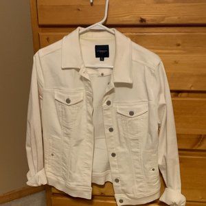 Liverpool White Jacket Women's Long Sleeve Button Up